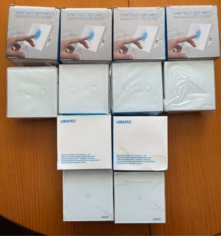 Pack Interruptores Táctil cristal Lujo