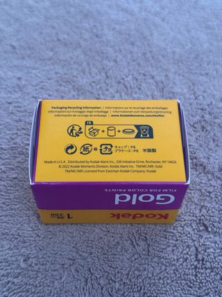 Carrete Kodak Gold 200 Color 36 exp. 35mm