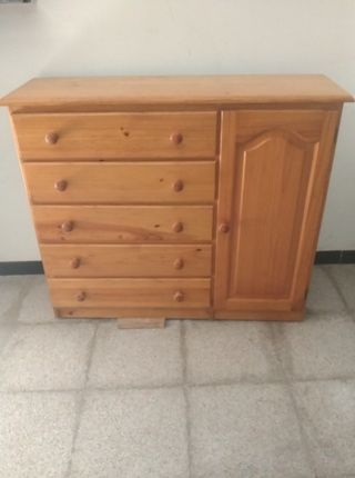 Muble cómoda cajonera sinfonier madera 