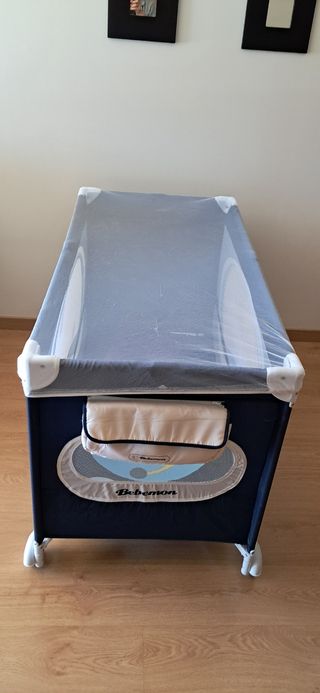 Cuna portátil más colchón viscolastic