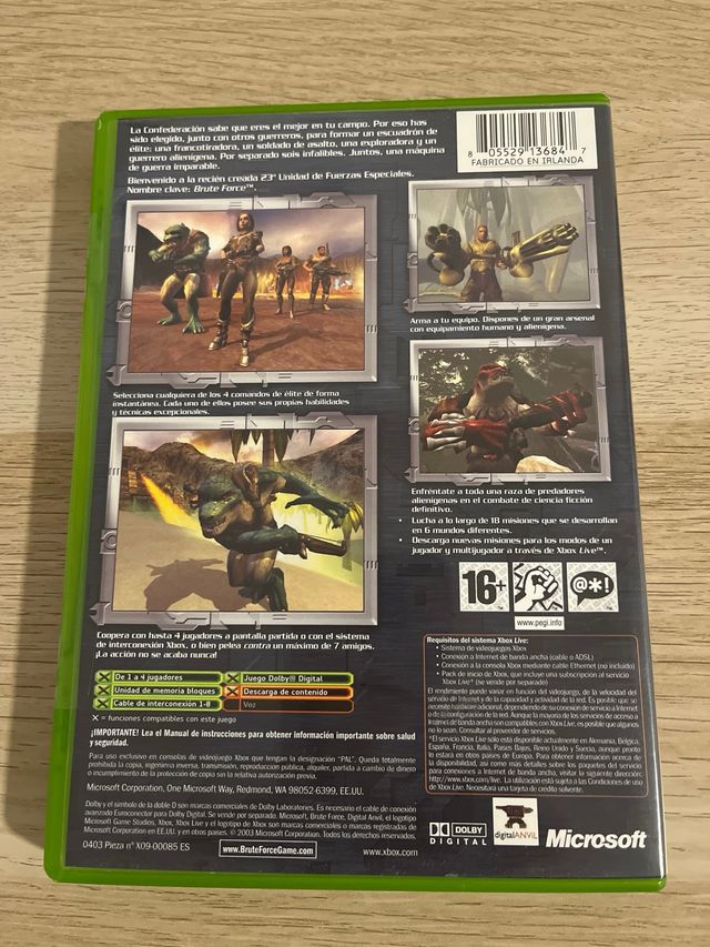 XBOX CLASICA Brute Force cerrado