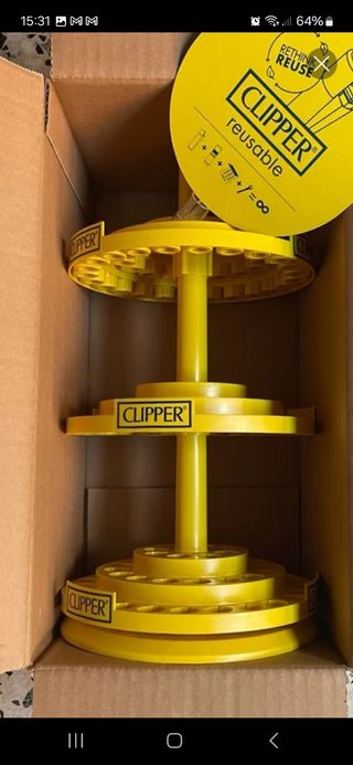 Expositor clipper giratorio 4 baldas