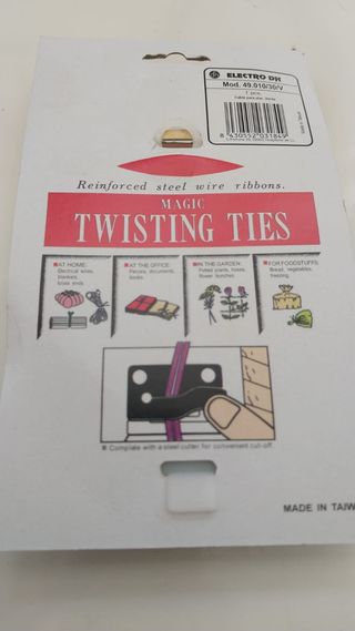 Cable para atar. Banda blindada "TWIST TIES"