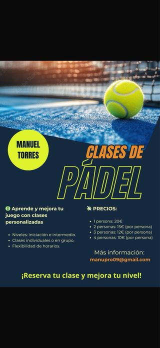 Clases de padel y tenis