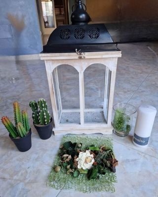 Lanterna Porta Candele in legno