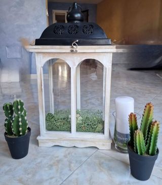 Lanterna Porta Candele in legno