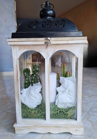 Lanterna Porta Candele in legno
