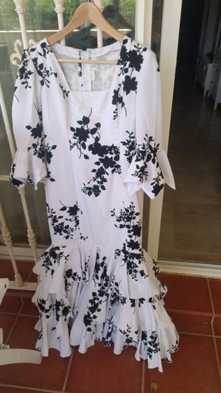 TRAJE FLAMENCA PIQUÉ DISEÑADORA