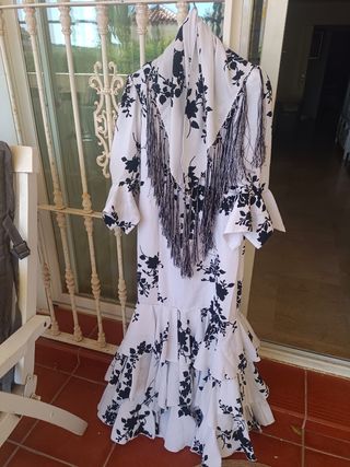 TRAJE FLAMENCA PIQUÉ DISEÑADORA