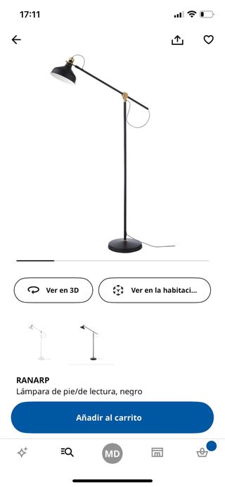 Lampara de pie ikea RANARP