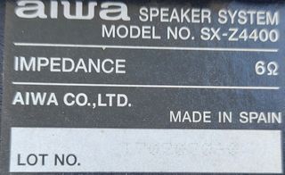 Lote 3 Altavoces Aiwa sx-z4400