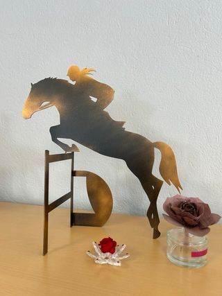 Salto ostacoli Donna a Cavallo complemento arredo