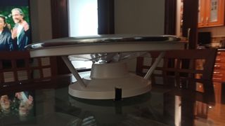Lámpara ventilador blanca