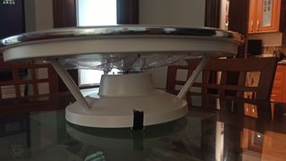 Lámpara ventilador blanca