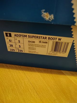 Botas Adifom Superstar Rosa palo