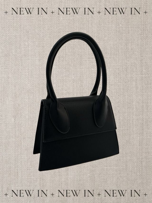 Bolso negro asa rigida