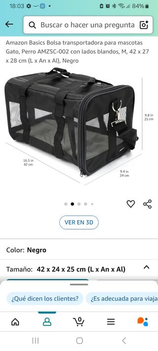 Transportin perro/gato NUEVO
