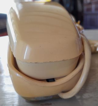 TELÉFONO GÓNDOLA BEIGE. AÑOS 80.