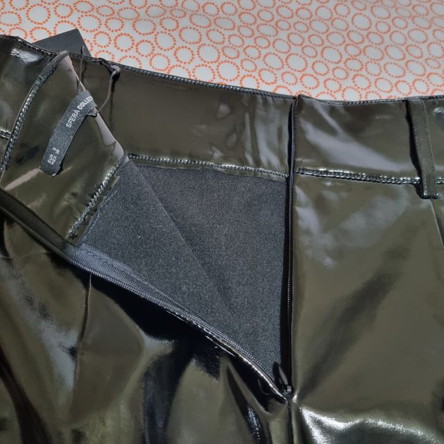 Falda negra Larga cuerina