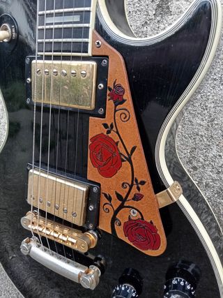 Golpeador artesanal MDF para guitarras Les Paul
