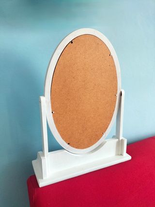 Specchio Ovale da tavolo in legno