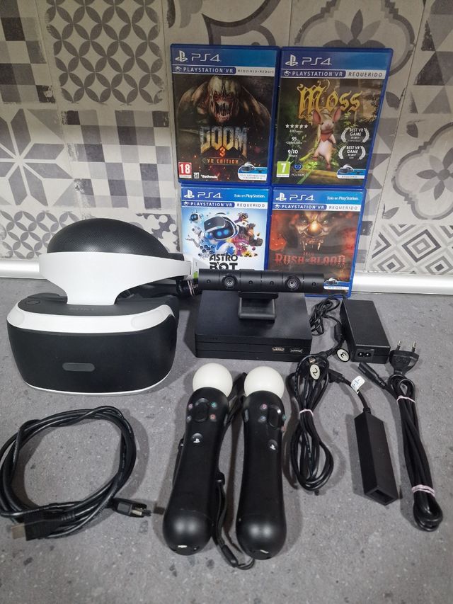 Sony Playstation VR PS4 mas 4 juegos