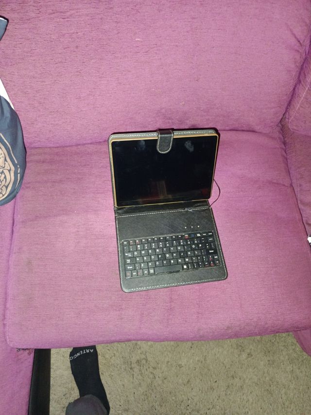 Tablet android con funda teclado