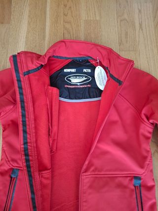 Chaqueta Impermeable Roja