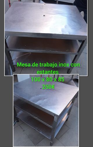 631213000 mesa de trabajo de acero inox