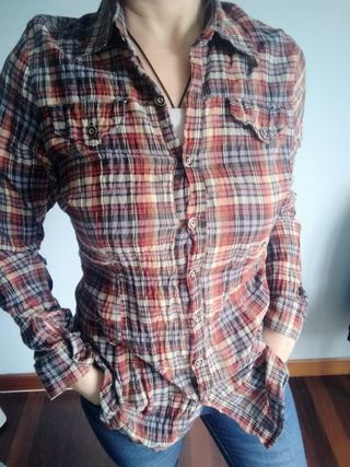 Camisa de cuadro talla S