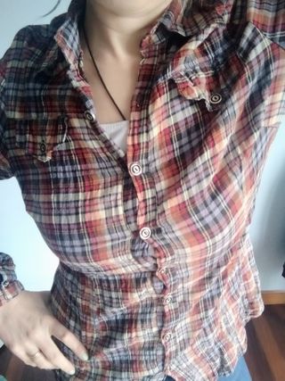 Camisa de cuadro talla S
