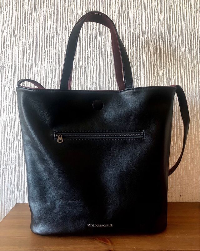 Bolso reversible grande negro Salvador Bachiller