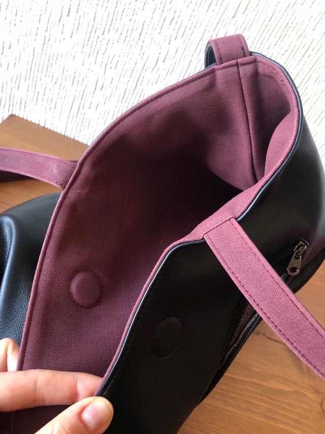 Bolso reversible grande negro Salvador Bachiller