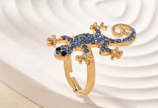 Anello elegante placcato oro 14k 