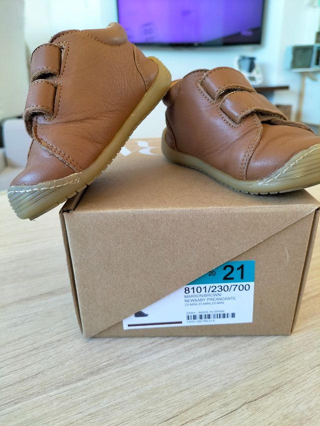 Bota zara kids Camel (Talla 21)