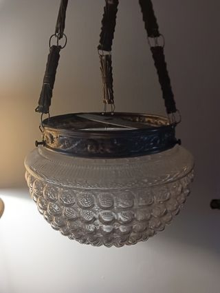 Lámpara de cristal antigua 
