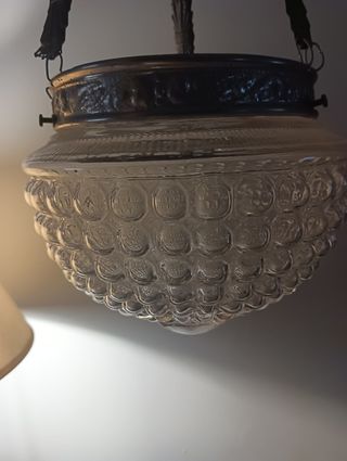 Lámpara de cristal antigua 