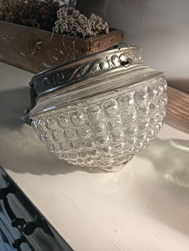 Lámpara de cristal antigua 