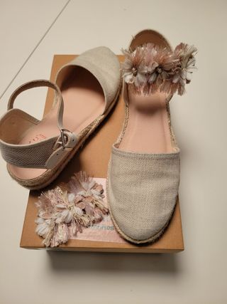 Alpargatas comunión niña talla 37