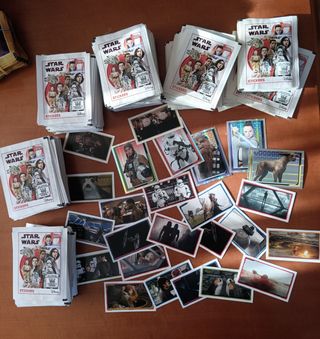 Maletín y 1250 cromos STAR WARS The last Jedi 2017