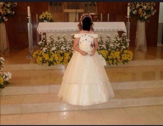 Vestido de primera comunión chica