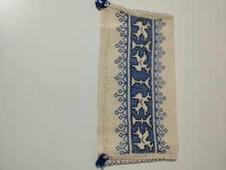 Portaposate cotone ricamati a mano