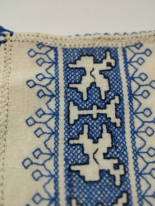 Portaposate cotone ricamati a mano