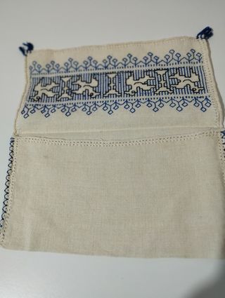 Portaposate cotone ricamati a mano