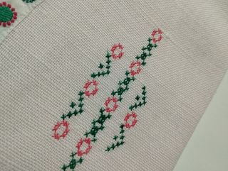 Portaposate cotone ricamati a mano