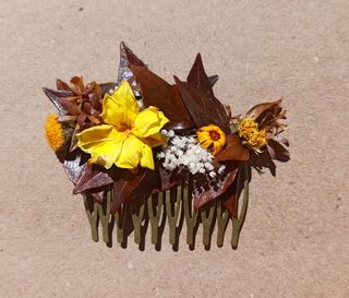 Tocado flores preservadas