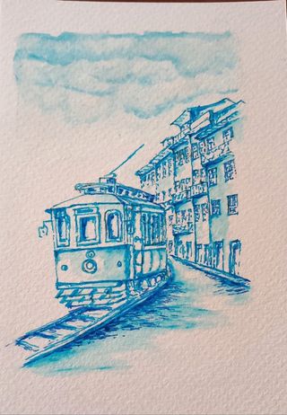 Cuadro aguarela original