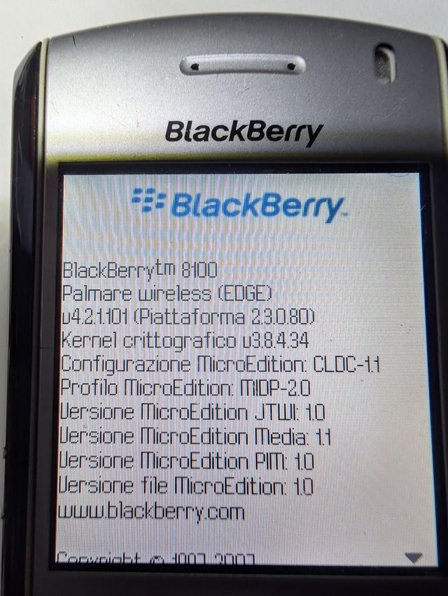 Blackberry 8100 Pearl