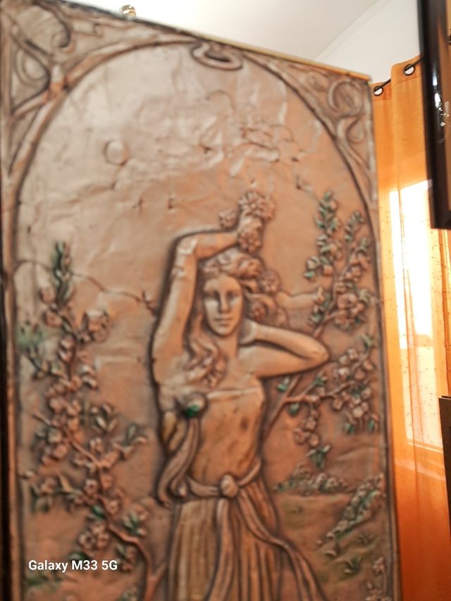 Quadro Vintage con placca in argento