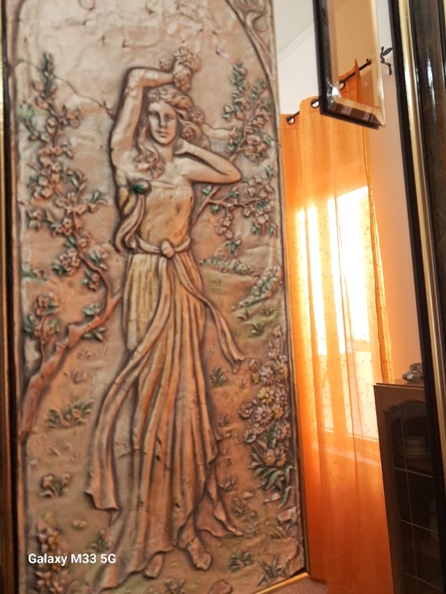 Quadro Vintage con placca in argento